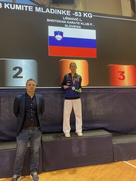 Lejla Lišinović z organizatorjem tekmovanja